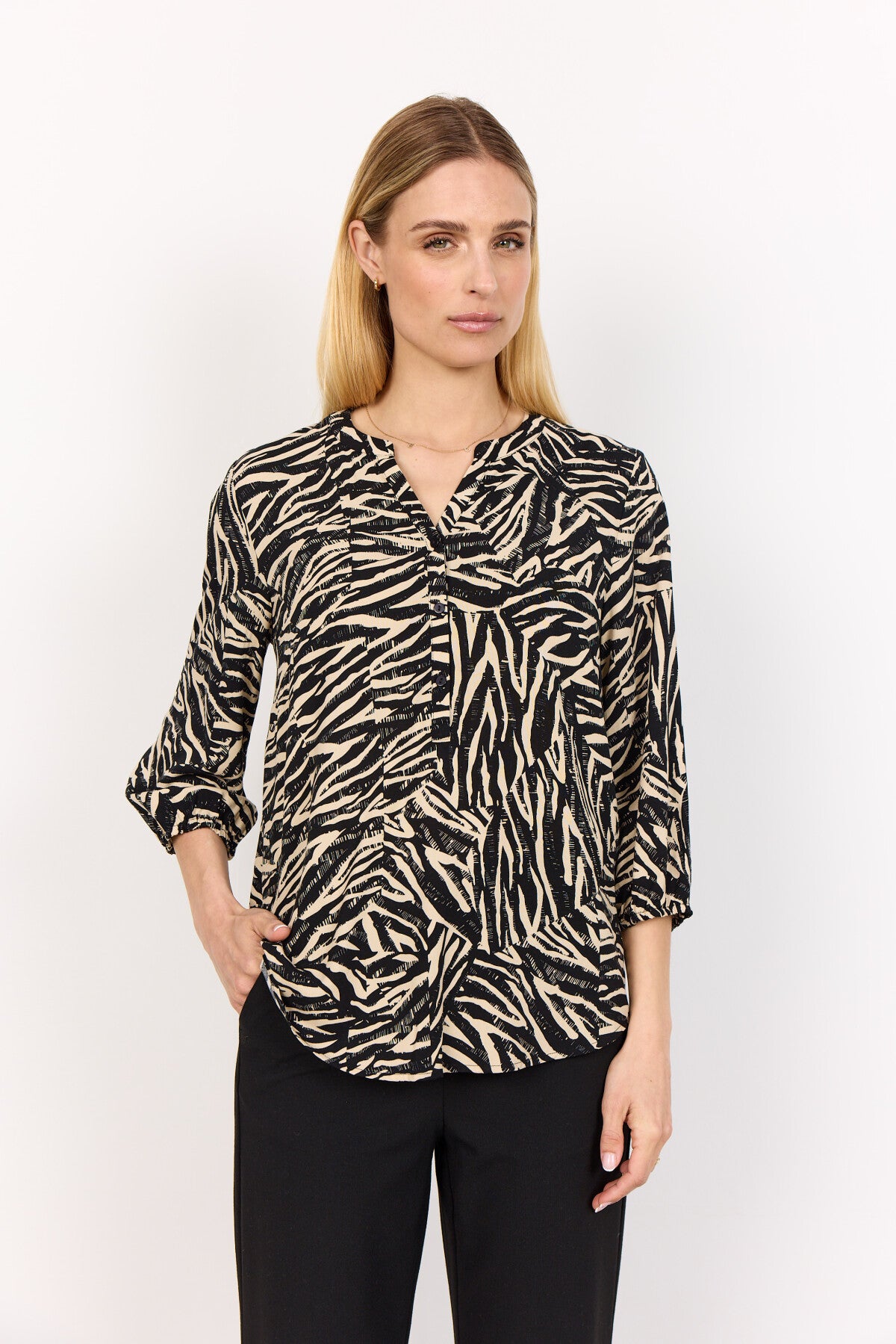 SC-SADE 2 Bluse Sort