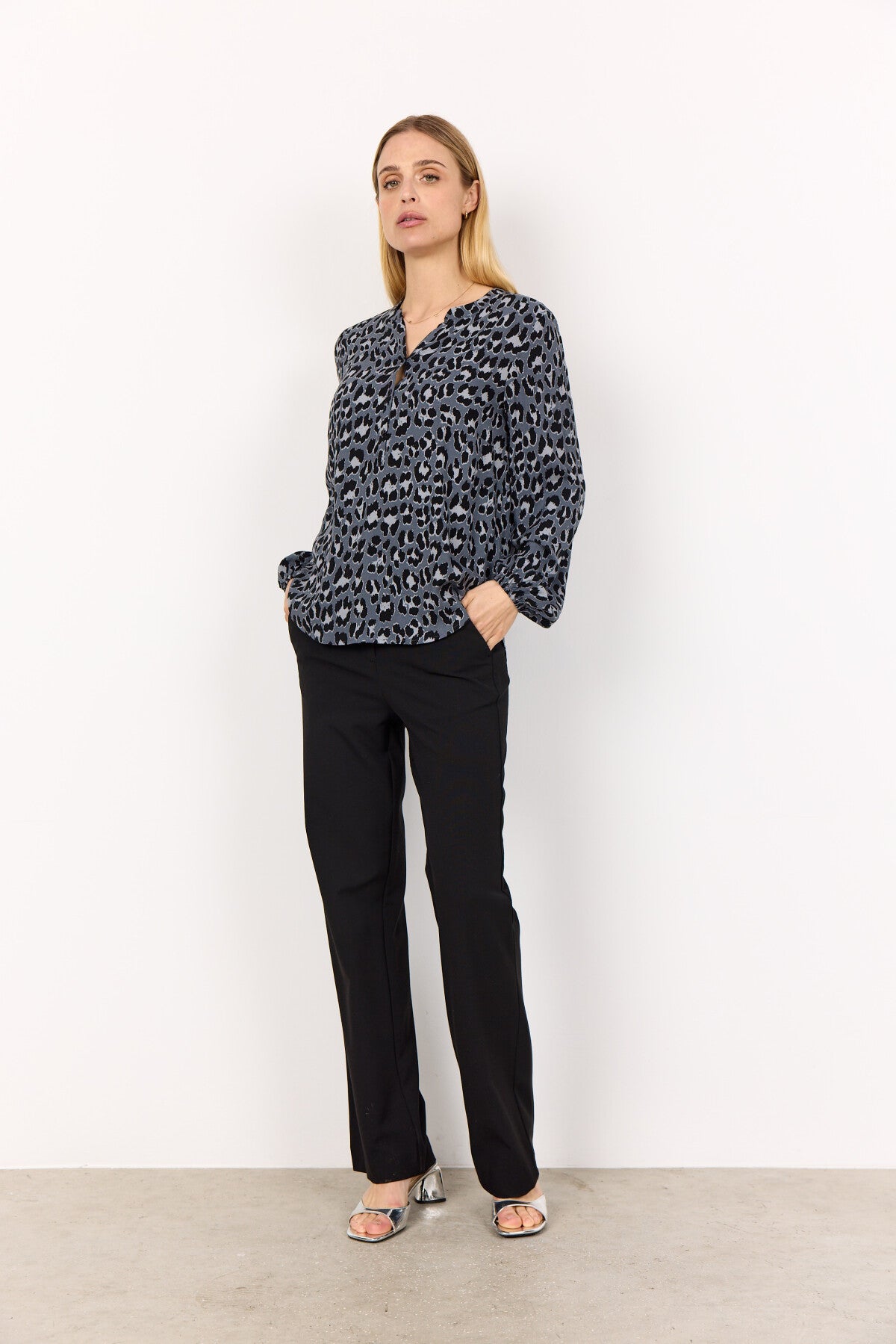 SC-SAFIRA 1 Bluse Sort
