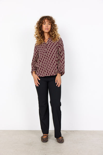SC-VARLA 4 Bluse Bordeaux
