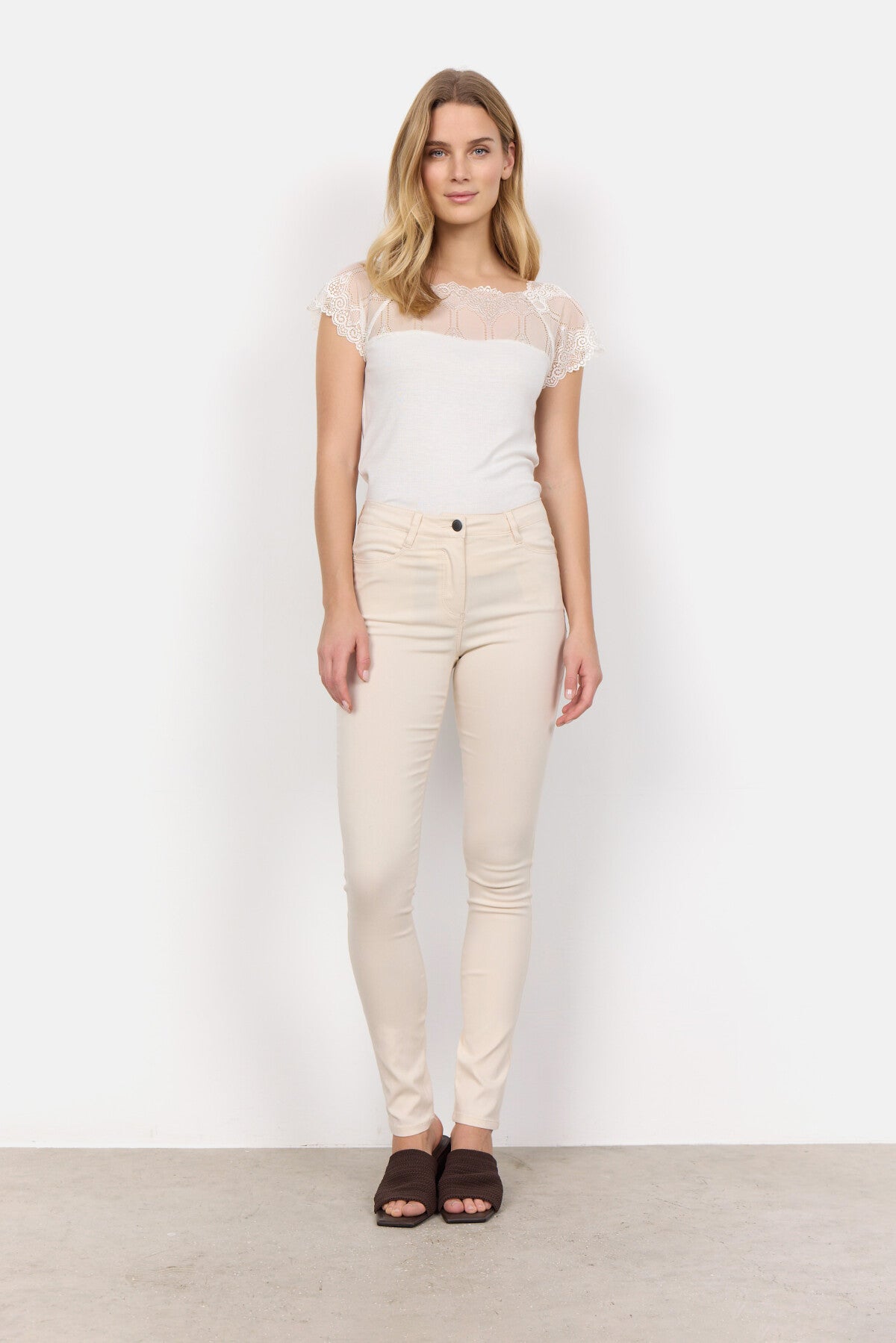 SC-LILLY 1-B Bukser Creme
