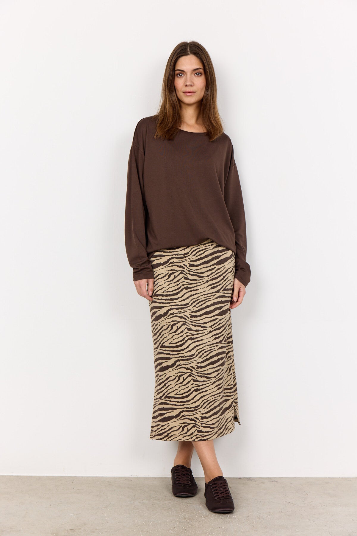 SC-FELUCCA 2 Bluse Mørk brun