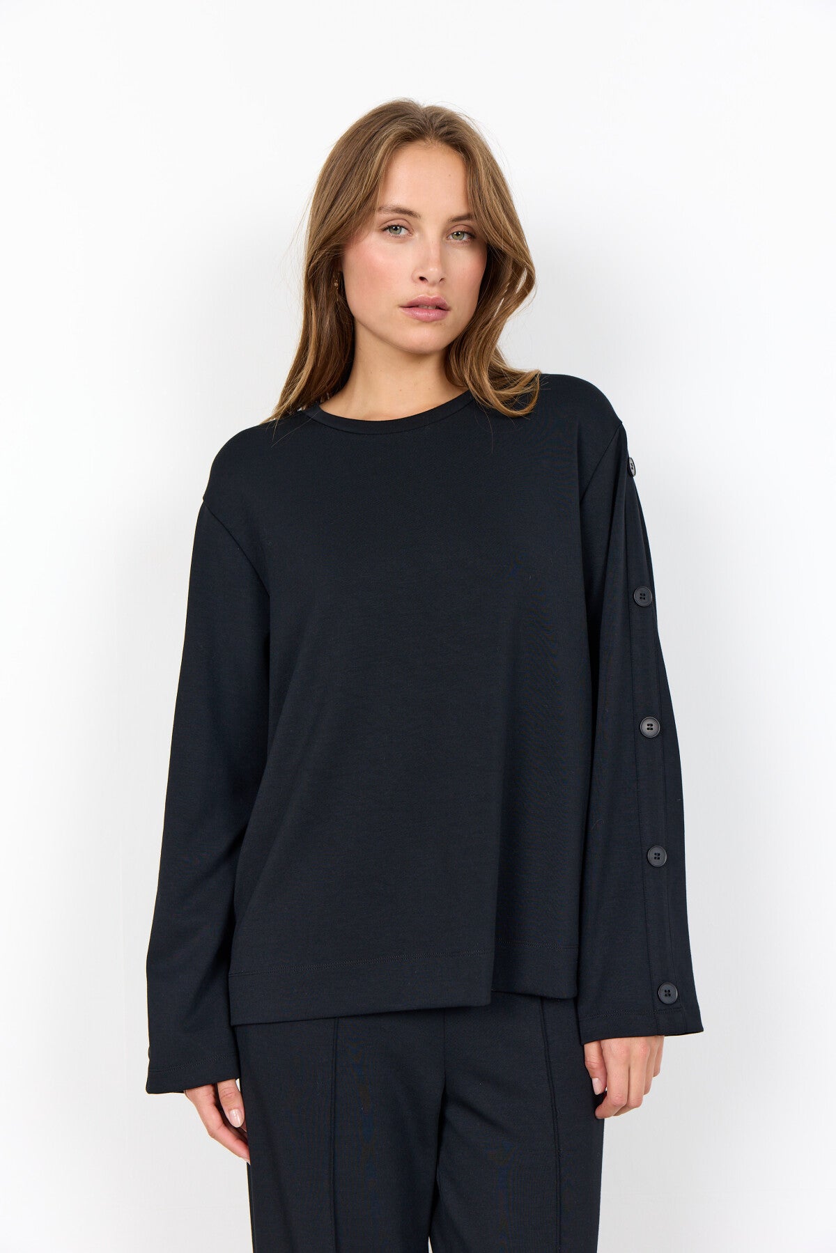 SC-BANU 267 Bluse Sort