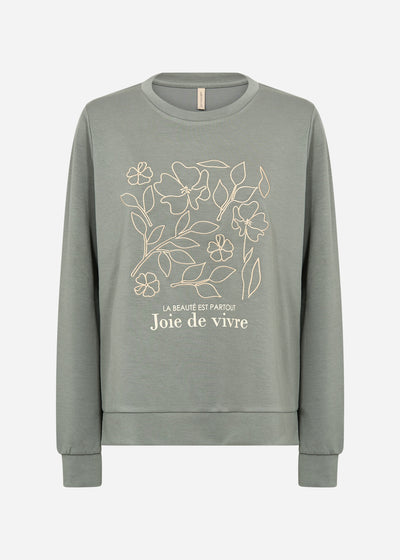 SC-BANU 287 Sweatshirt Støvet Grøn