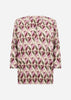 SC-FELICITY AOP 552 Bluse Mørk rød