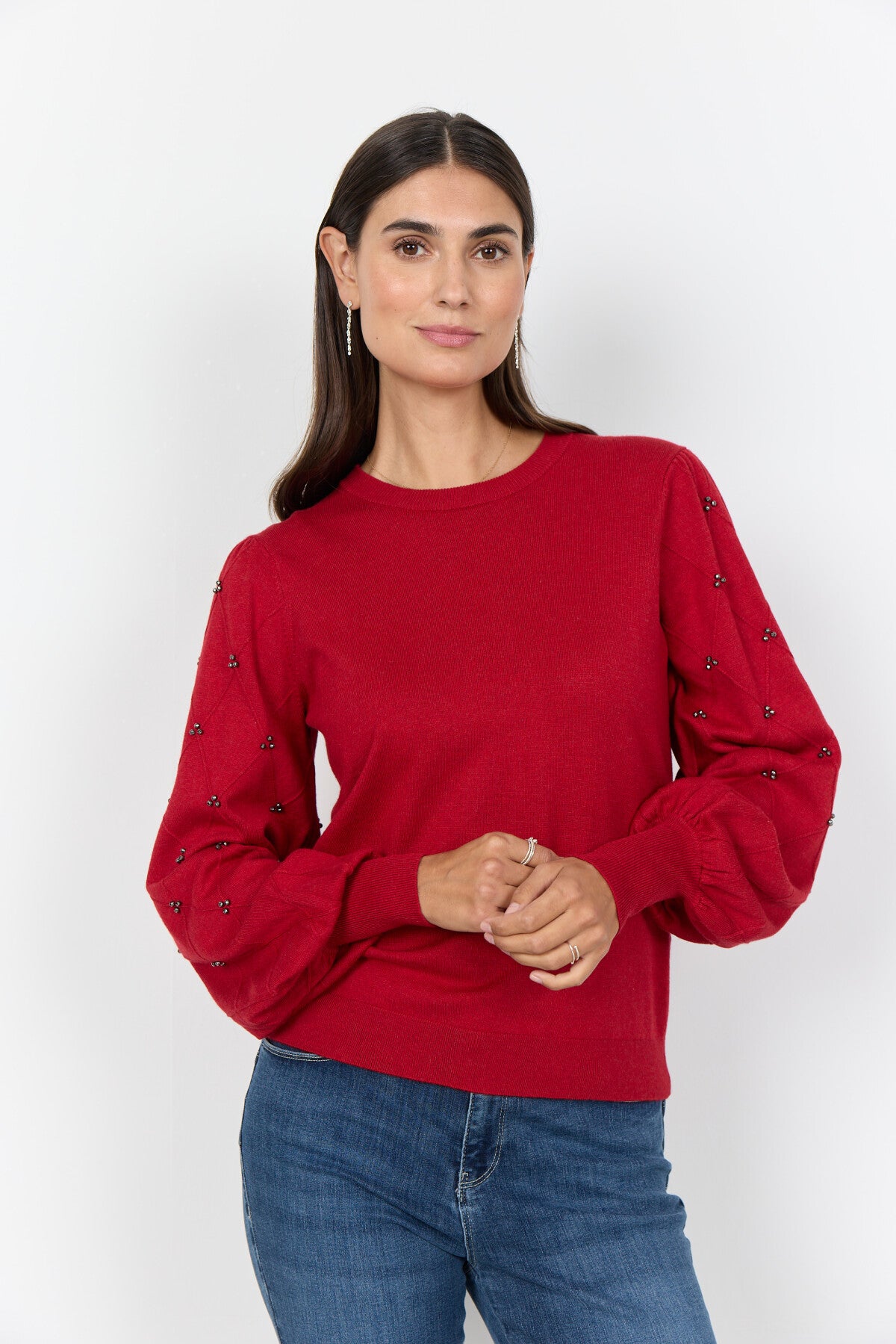 SC-DOLLIE 802 Pullover Rød