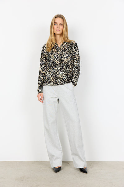 SC-FELICITY AOP 532 Bluse Sort