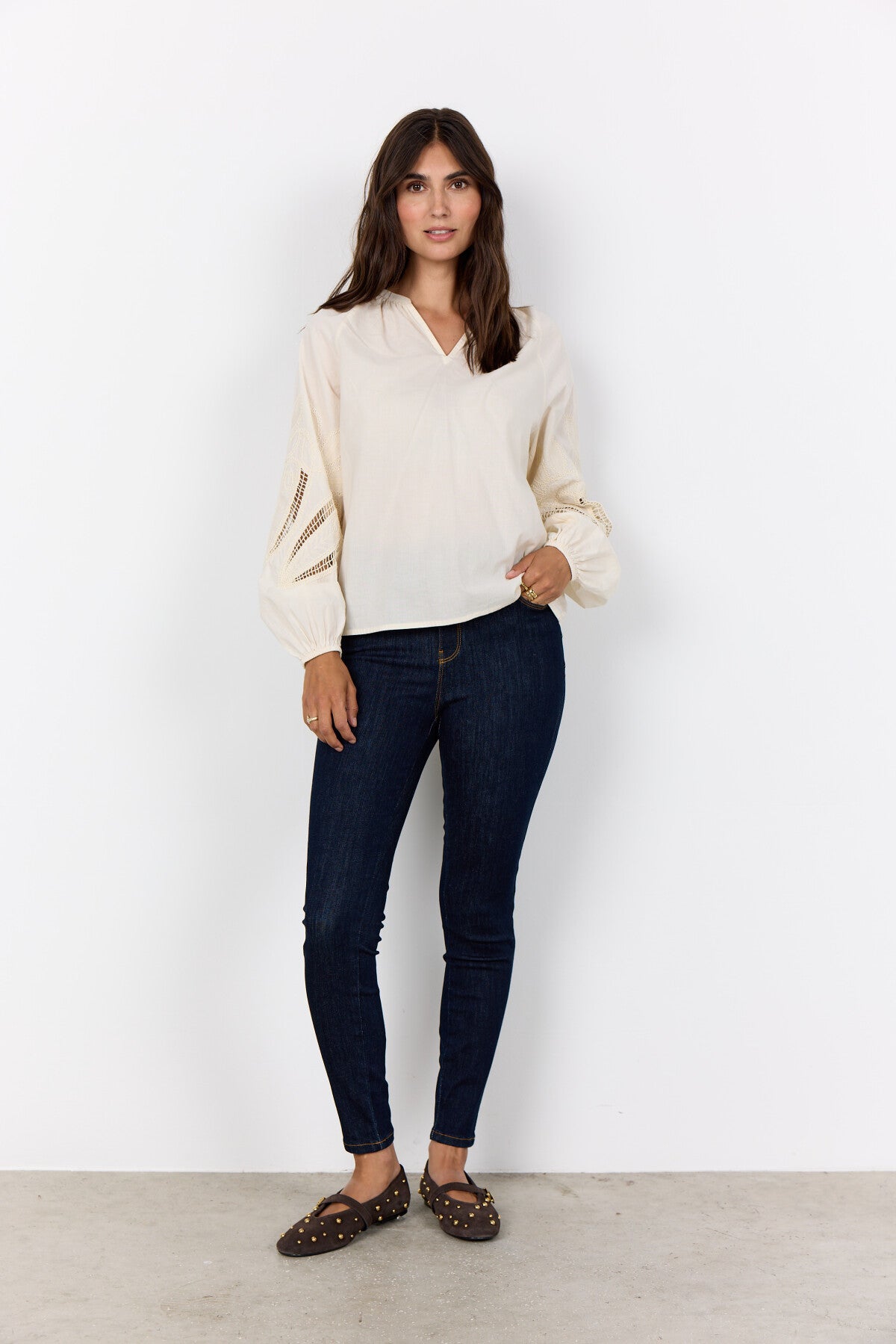 SC-CALISTE 21 Bluse Creme