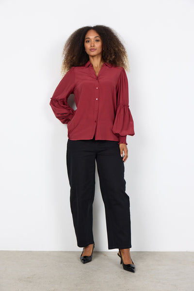 SC-BARBEL 2 Skjorte Rubin rød