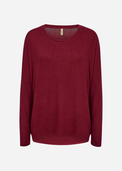 SC-BIARA 1 Bluse Bordeaux