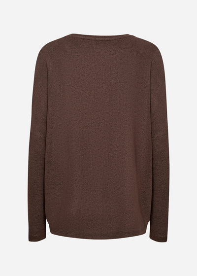 SC-BIARA 1 Bluse Mørk brun