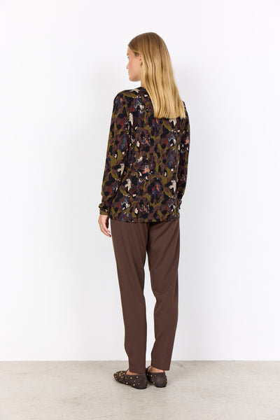 SC-MARICA AOP 341 Bluse Mørkegrøn