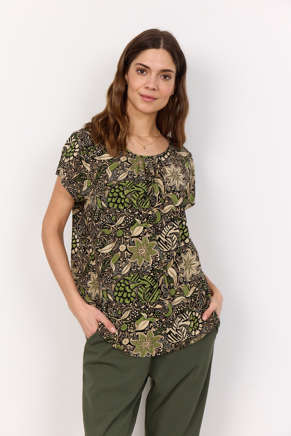 SC-ROSINE 2 Bluse Grøn
