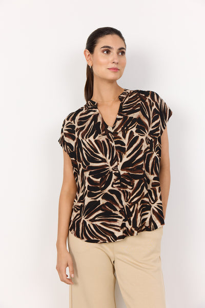 SC-ROKSANA 2 Bluse Mørk brun