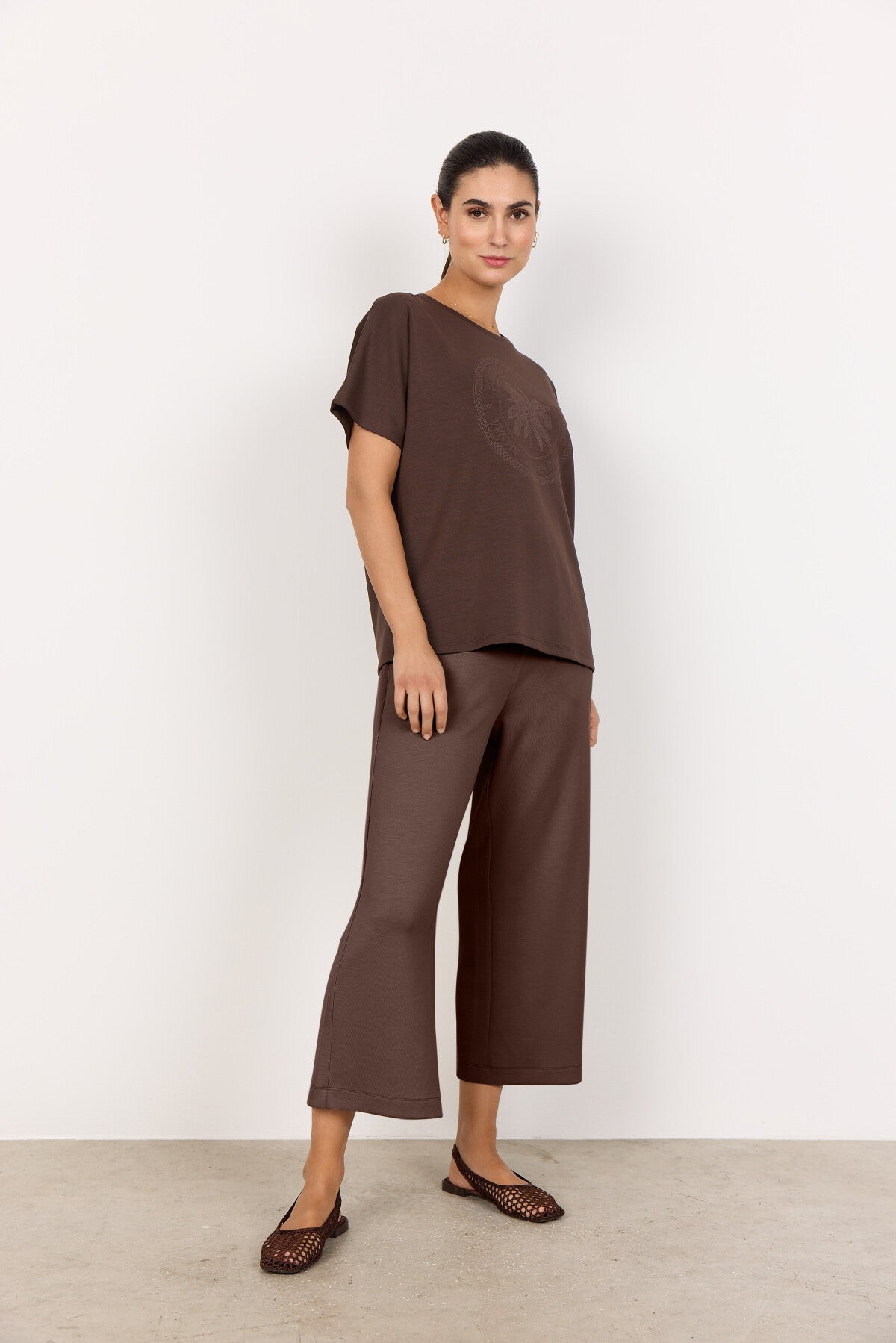 SC-BANU 230 T-shirt Mørk brun