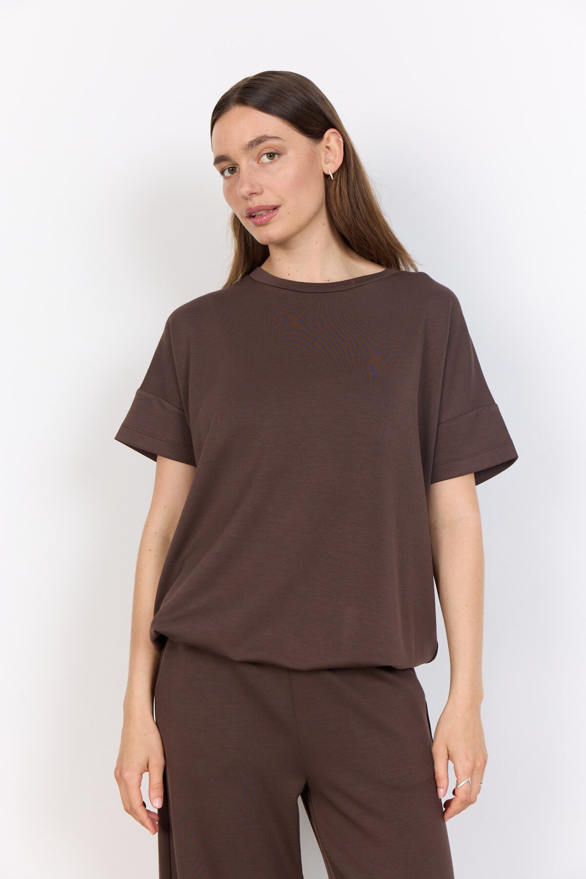 SC-BANU 184 T-shirt Mørk brun