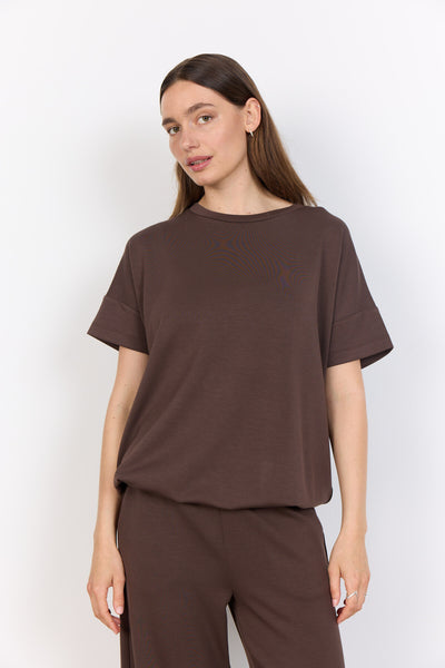 SC-BANU 184 T-shirt Mørk brun