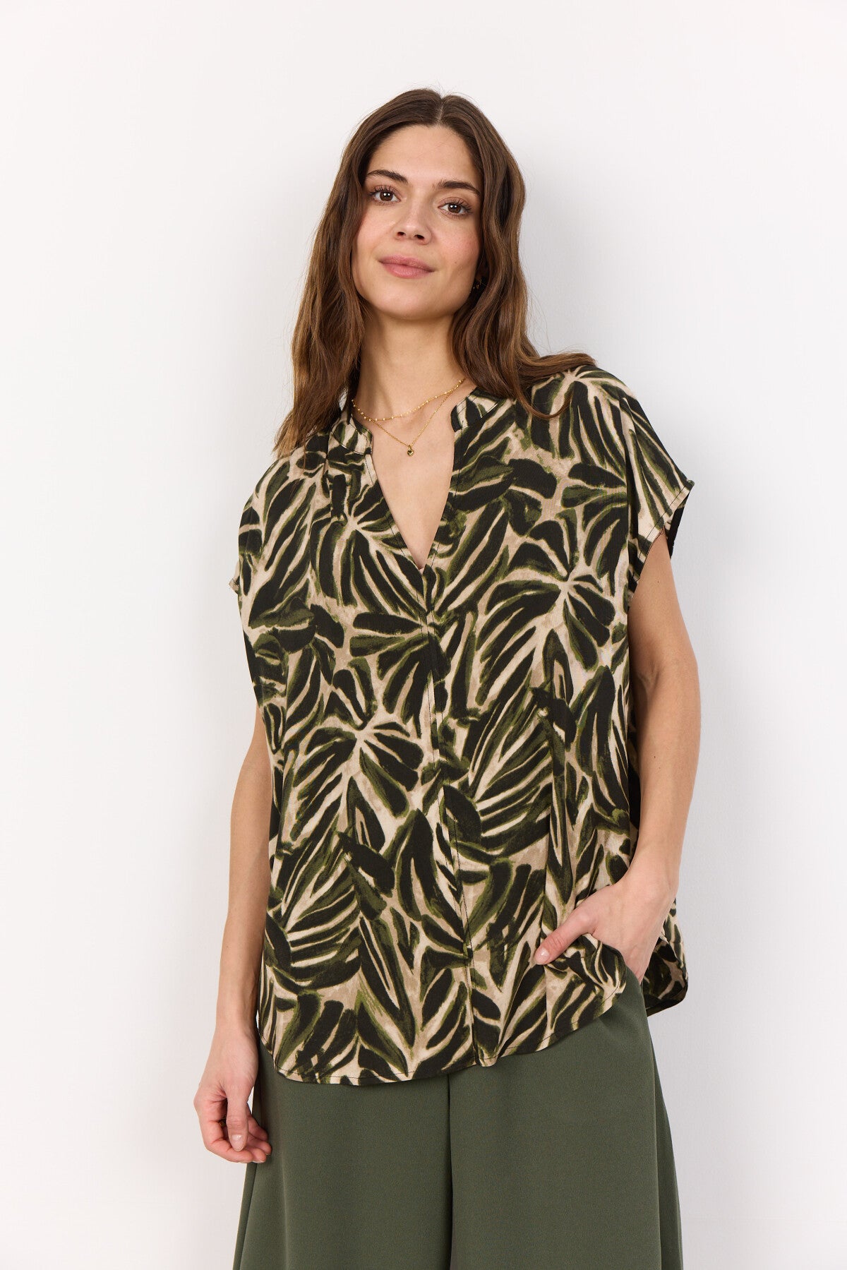 SC-ROKSANA 2 Bluse Grøn
