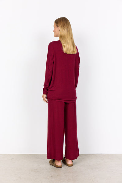 SC-BIARA 1 Bluse Bordeaux