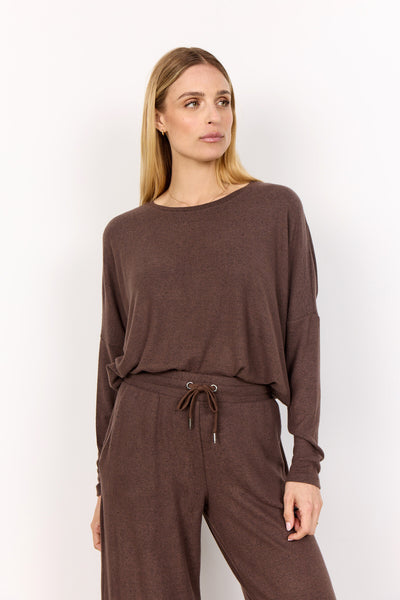 SC-BIARA 1 Bluse Mørk brun