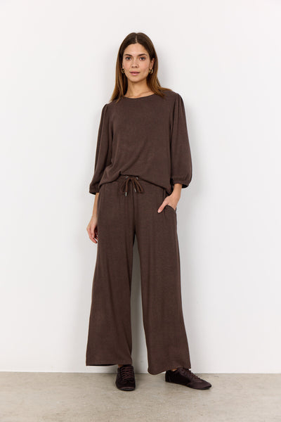SC-BIARA 116 Bluse Mørk brun