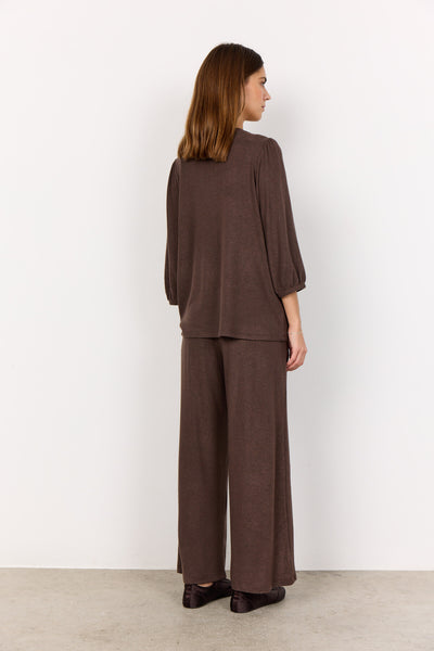 SC-BIARA 116 Bluse Mørk brun