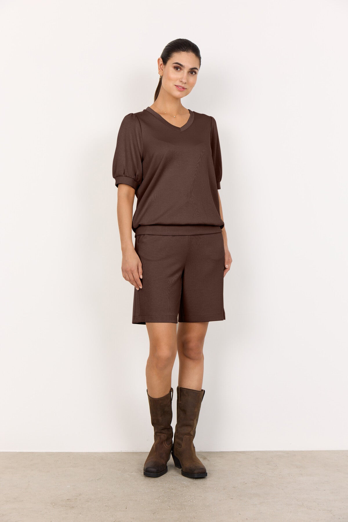 SC-BANU 238 T-shirt Mørk brun