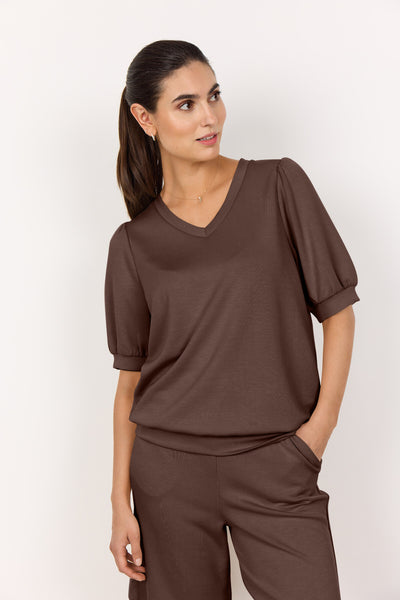 SC-BANU 238 T-shirt Mørk brun