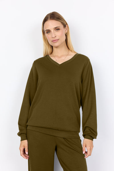 SC-BANU 194 Bluse Mørkegrøn