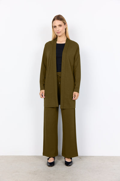 SC-BANU 221 Cardigan Mørkegrøn