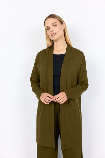 SC-BANU 221 Cardigan Mørkegrøn