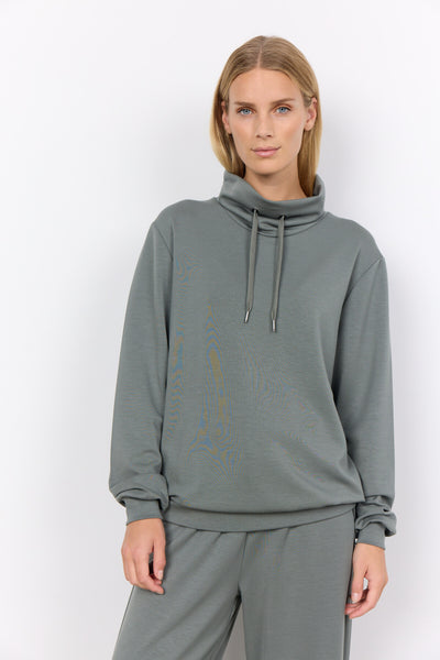 SC-BANU 125 Sweatshirt Støvet Grøn