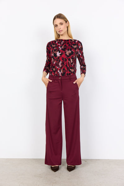 SC-MARICA AOP 342 Bluse Rød