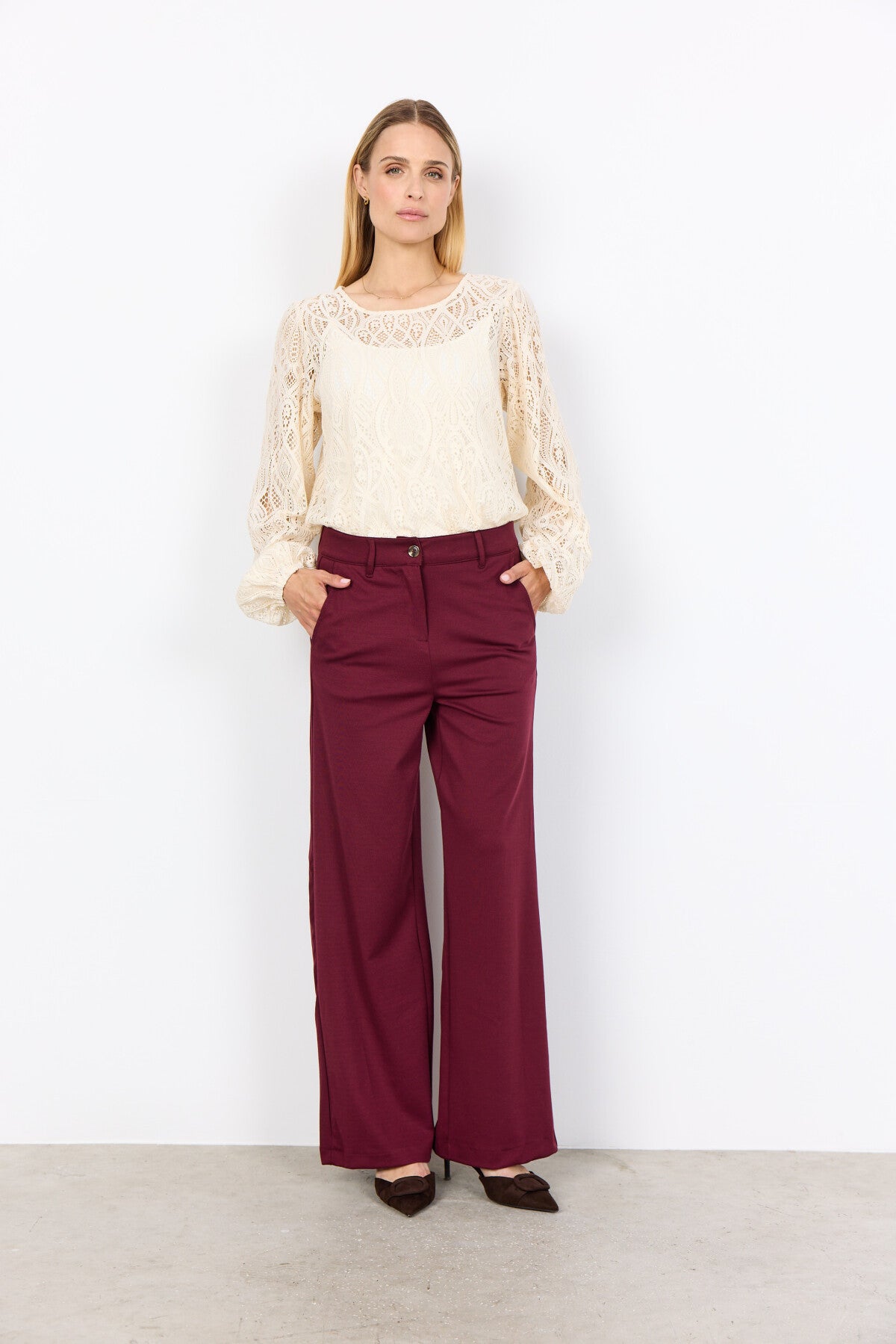 SC-VAHIDA 2 Bluse Creme