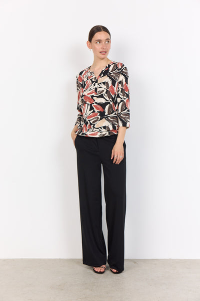 SC-FELICITY AOP 512 Bluse Rød