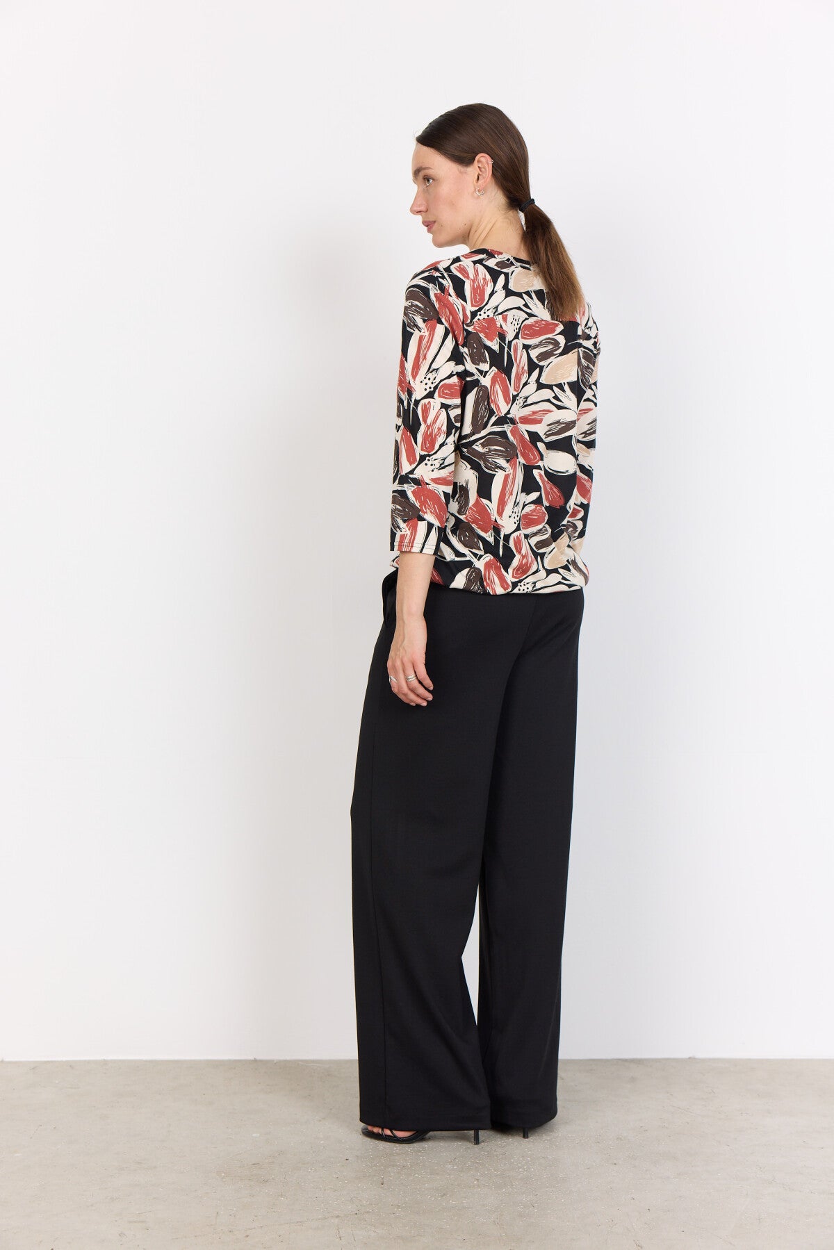 SC-FELICITY AOP 512 Bluse Rød