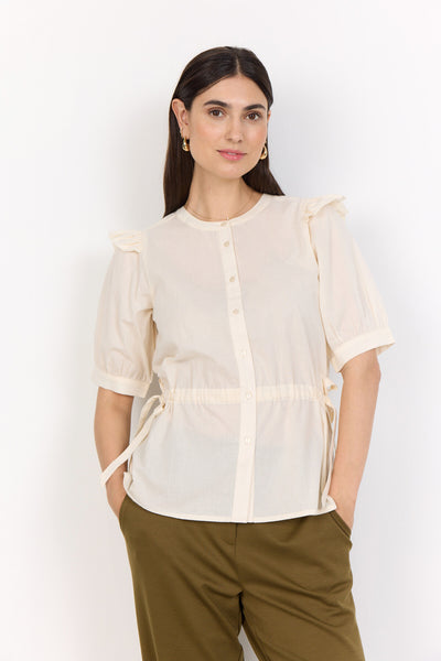 SC-CALISTE 20 Skjorte Creme