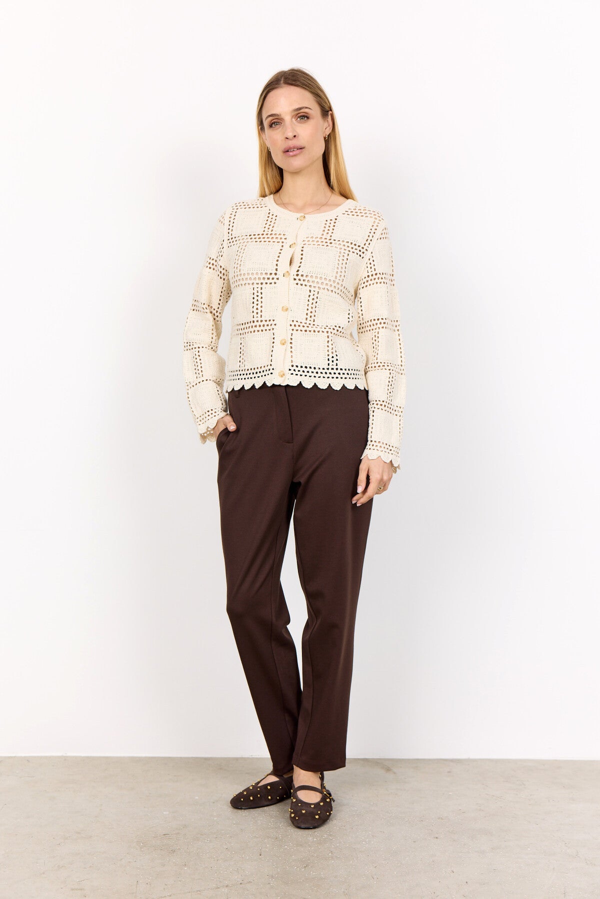 SC-SIDSEL 2 Cardigan Creme