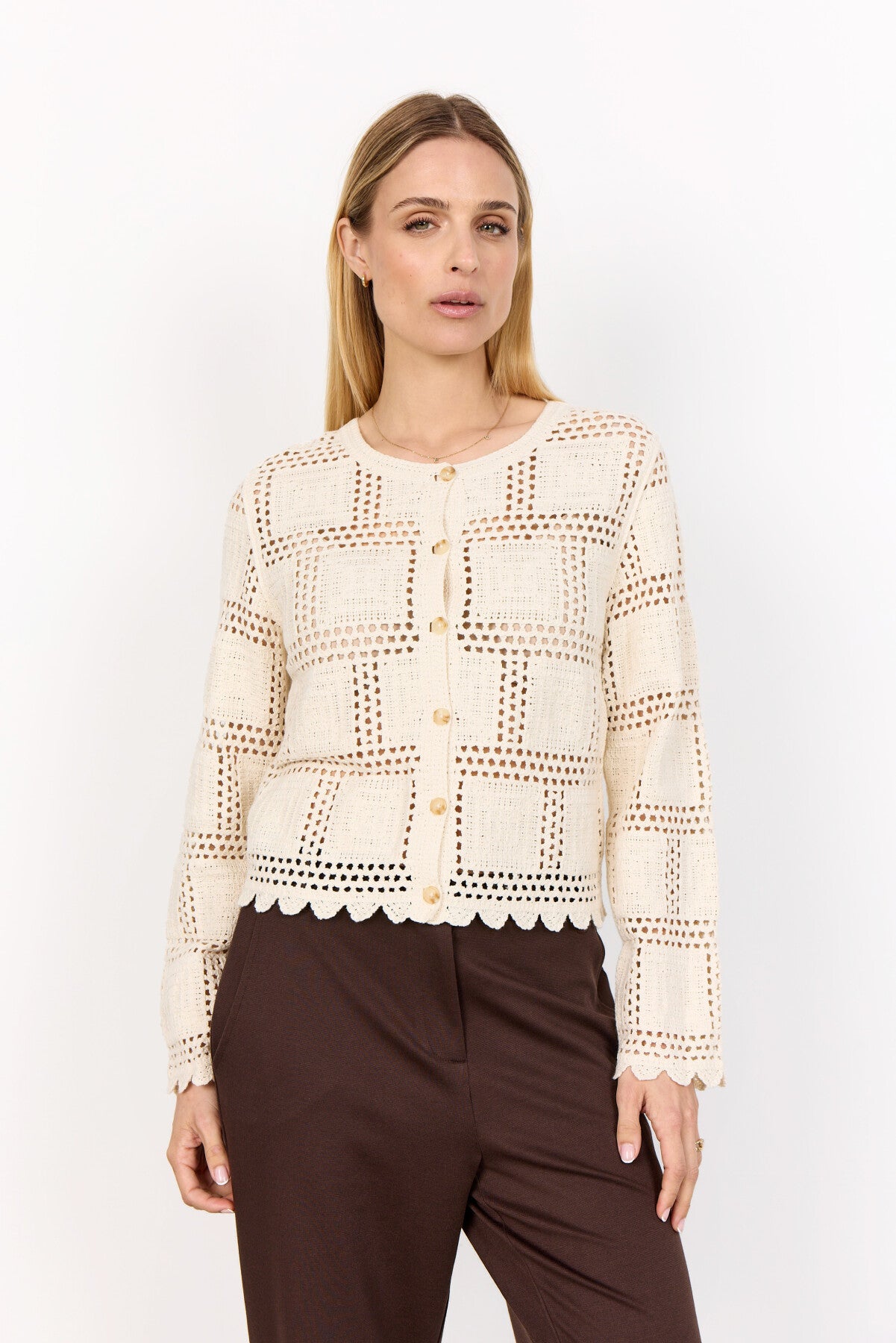 SC-SIDSEL 2 Cardigan Creme