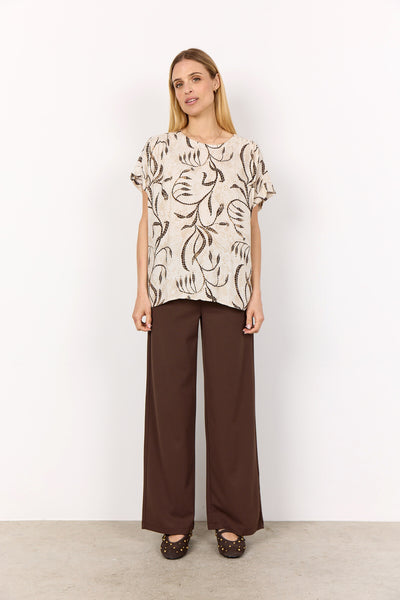 SC-SABIRA 1 Bluse Sand