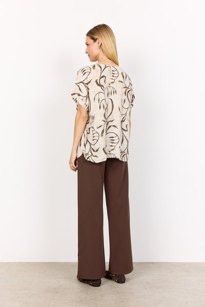 SC-SABIRA 1 Bluse Sand