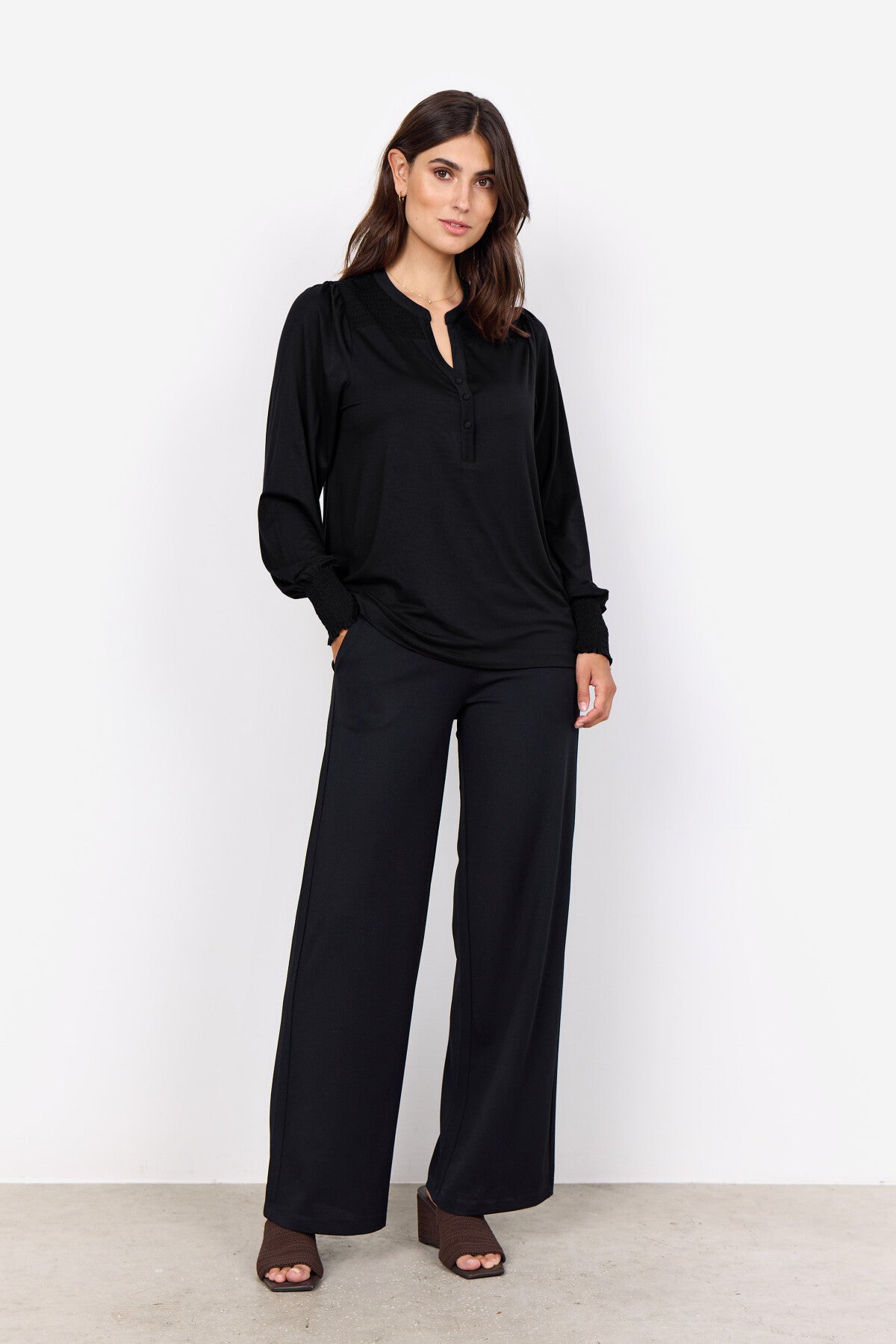 SC-MARICA 303 Bluse Sort