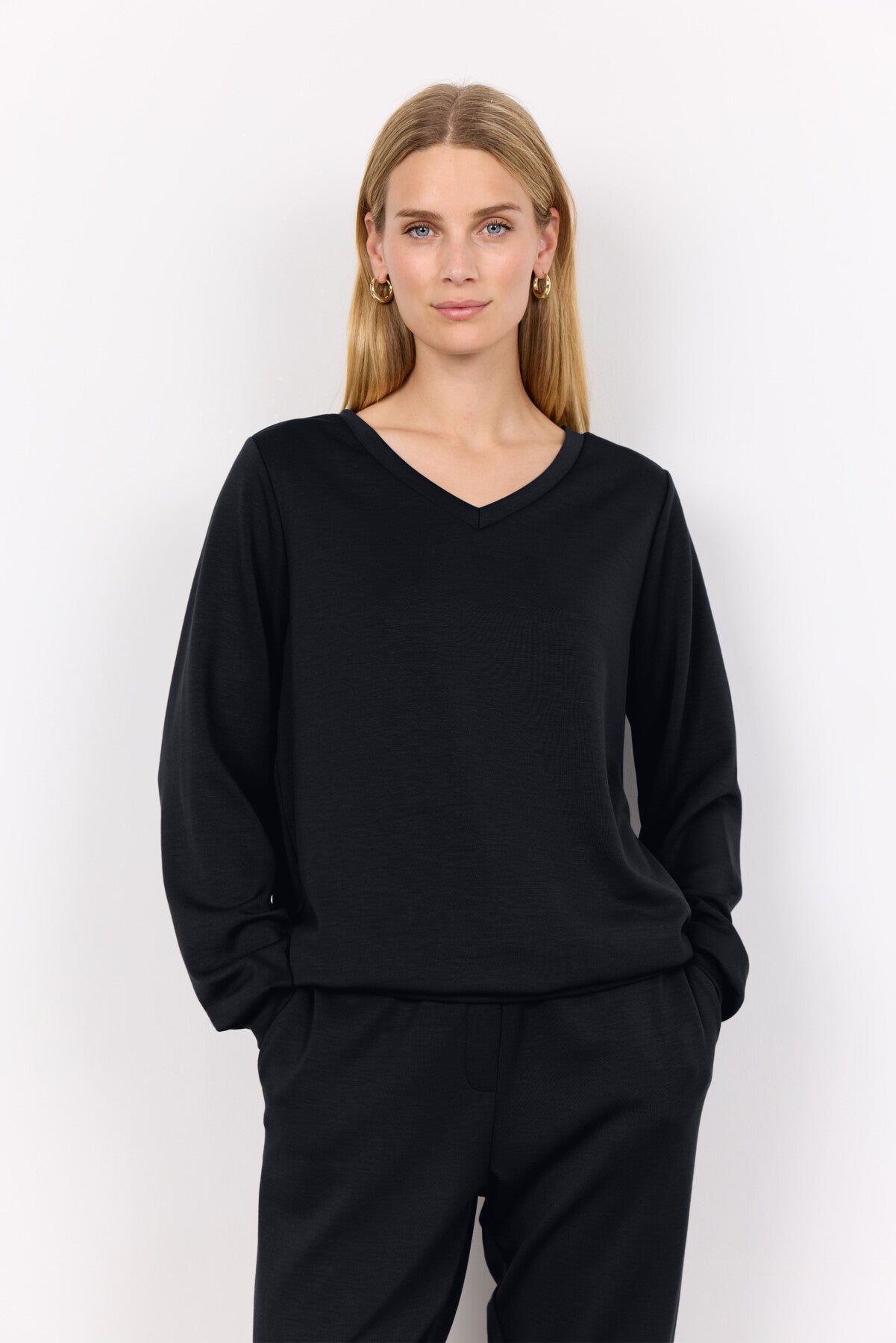 SC-BANU 194 Bluse Sort