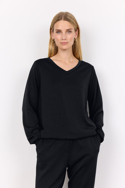 SC-BANU 194 Bluse Sort