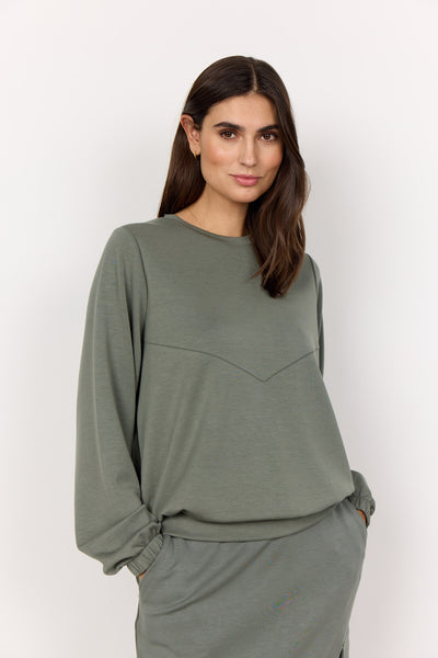 SC-BANU 220 Sweatshirt Støvet Grøn