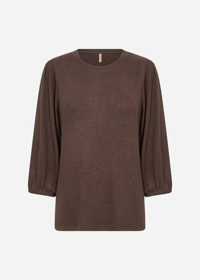 SC-BIARA 116 Bluse Mørk brun