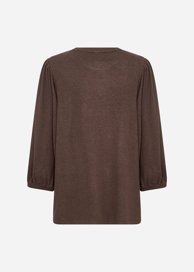 SC-BIARA 116 Bluse Mørk brun