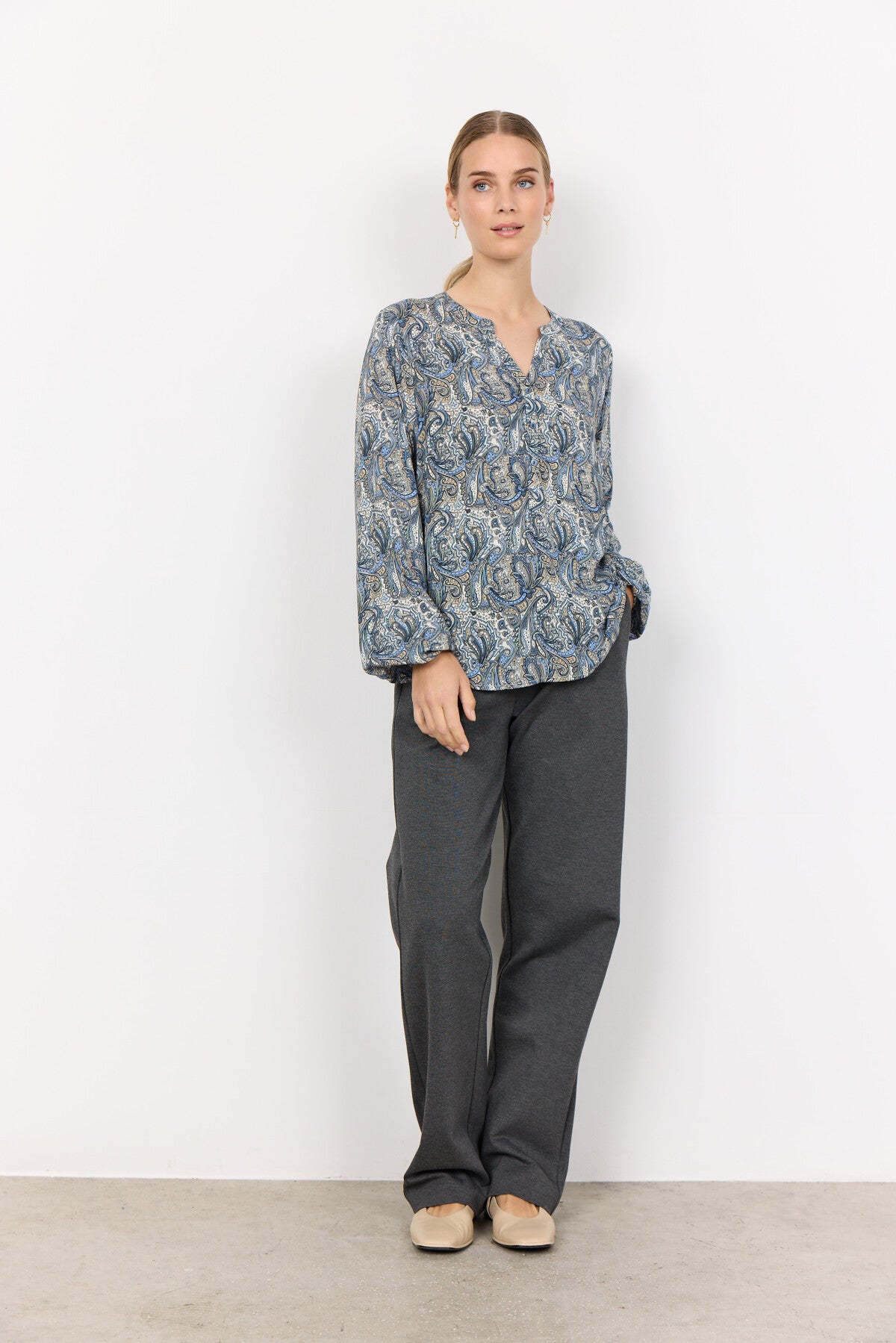 SC-ODILE 1 Bluse Lyseblå