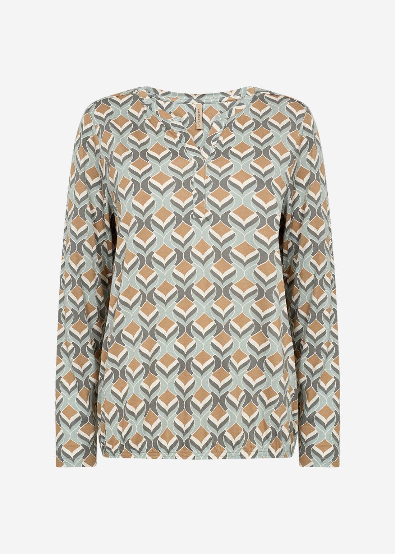SC-FELICITY AOP 487 Bluse Lysegrøn