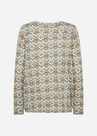SC-FELICITY AOP 487 Bluse Lysegrøn