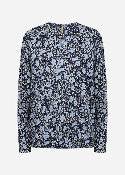 SC-FELICITY AOP 493 Bluse Lyseblå